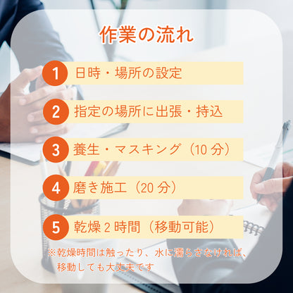 【出張施工】フロントライト磨き